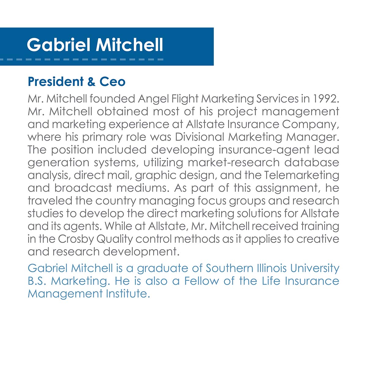 Gabriel Mitchell Bio